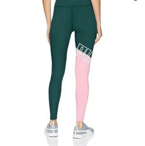 Puma all me pink and green performance tights